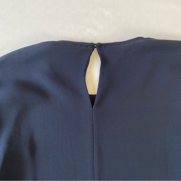 Navy blue Lafayette 148 New York top - Picture 5 of 13